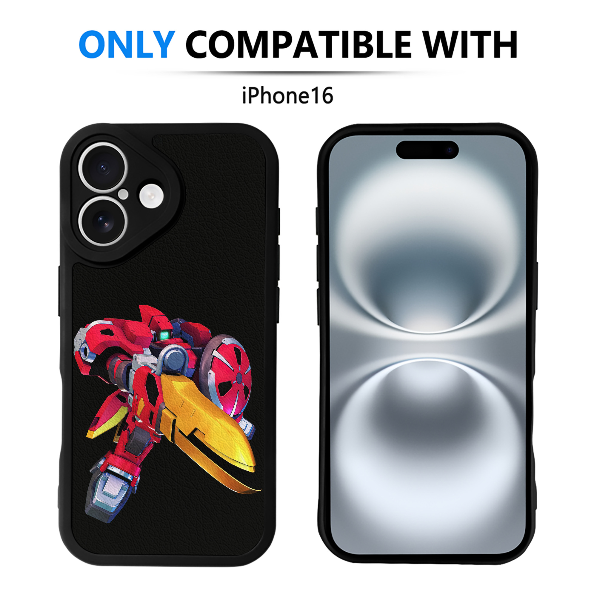 （画像用） 機動戦士ガンダム Mobile Suit Gundam 【iPhone 16シリーズ対応】シリコンスマホケース（レザー調） 材質：シリコン